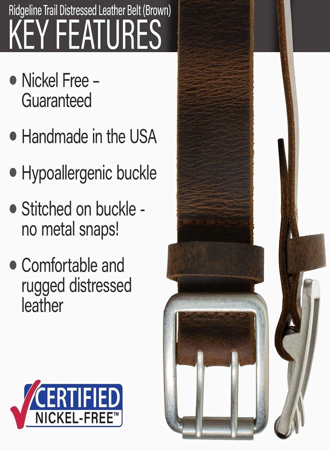 Nickel Smart Ridgeline Trail Brown Belt (34 Inch) - Image 2